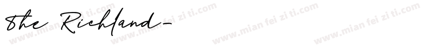 The Richland字体转换